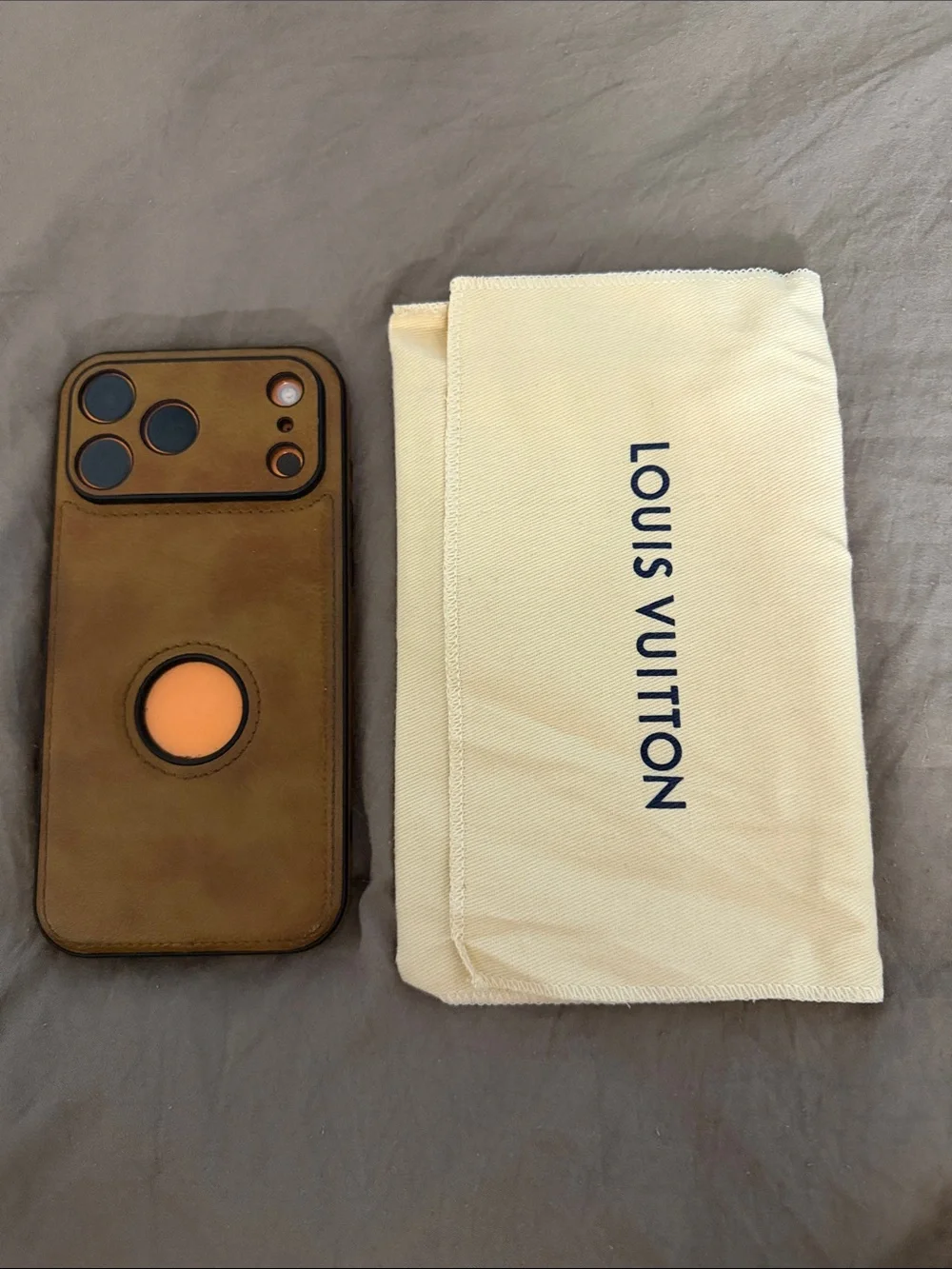 Louis Vuitton Cream Dust Pouch